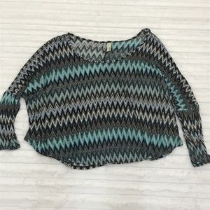 Loveappella Chevron Zig‎ Zag Top